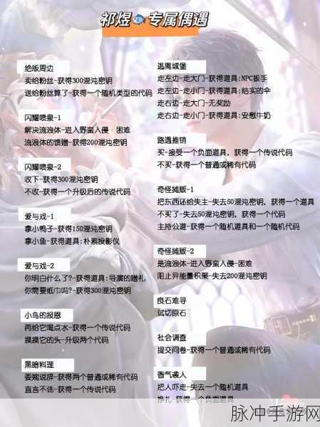 恋与深空，混沌深网结局的深度剖析与攻略指南