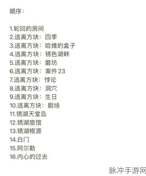 锈湖地铁繁花第一章，通关秘籍大揭秘