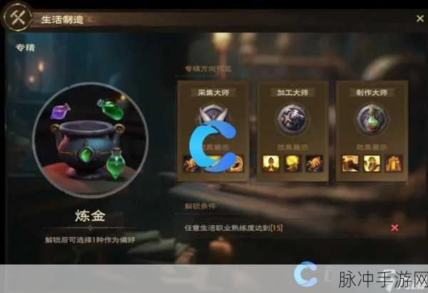 时间之钥手游，探索丰富的生活技能世界