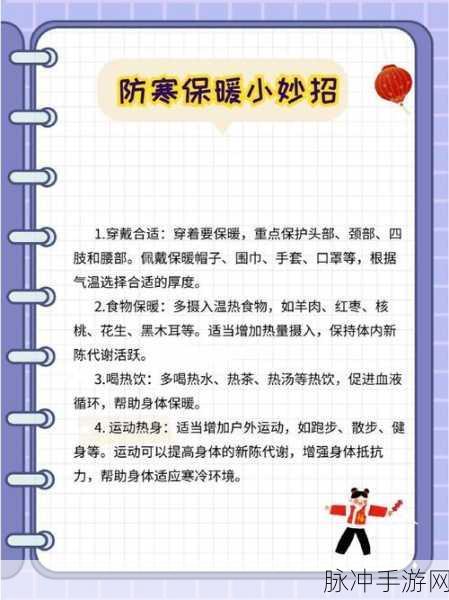 冰原守卫者保暖值提升秘籍，全方位解析实用方法