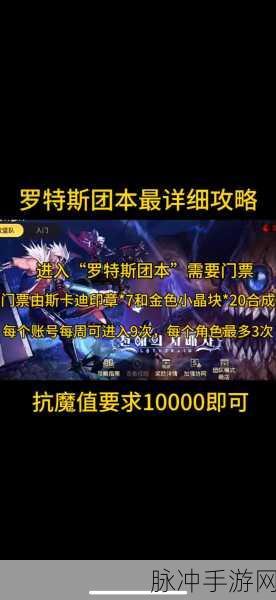 DNF 手游罗特斯团本开启全攻略