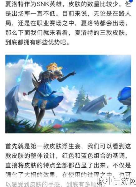 王者荣耀夏洛特新皮肤震撼登场，价格及详情全解析