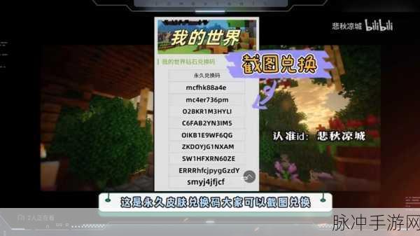 我的世界兑换码全知道，畅玩精彩不停