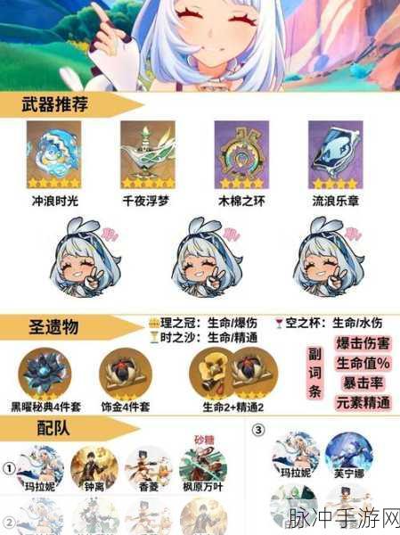 原神妮露突破材料与升级全攻略