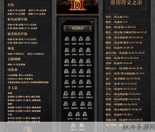 暗黑破坏神 2 手游，符文之语深度解析与攻略指南
