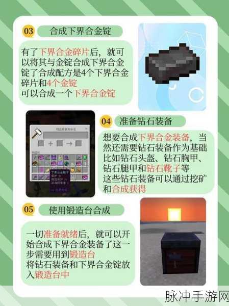 我的世界，下界合金装备制作全攻略