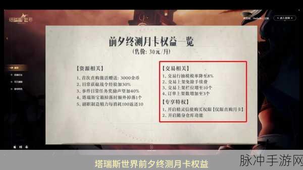 塔瑞斯世界，氪金与否的深度剖析与策略指南