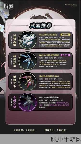 鸣潮折枝全方位培养与配队指南