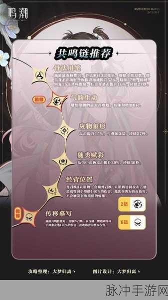鸣潮折枝全方位培养与配队指南
