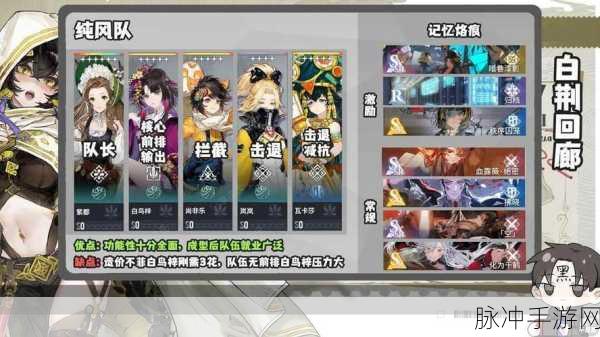 白荆回廊最强阵容全解析