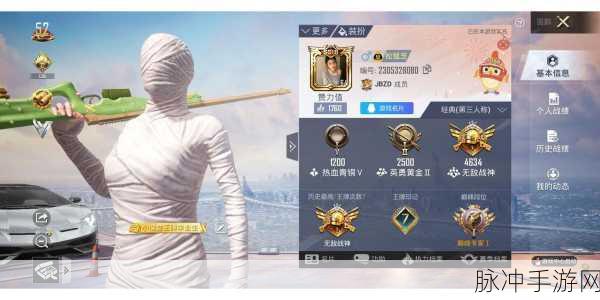 和平精英无敌战神的分数奥秘大揭秘