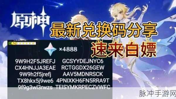 原神兑换码输入指南，轻松获取游戏福利