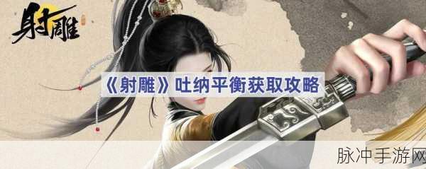 射雕手游，掌握吐纳平衡的终极秘籍