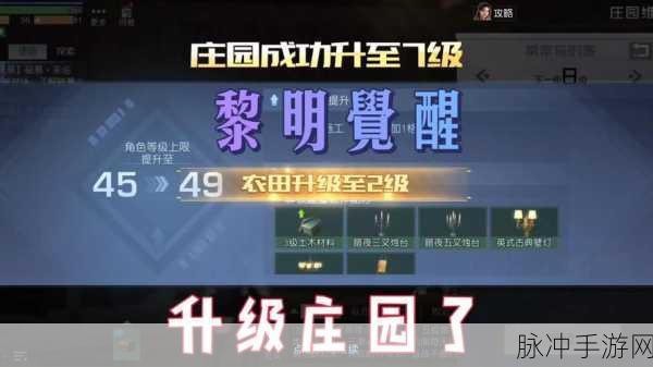 黎明觉醒庄园评分提升秘籍大公开