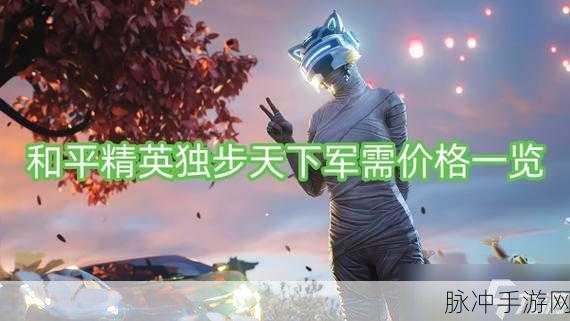 和平精英独步天下军需价格全解析