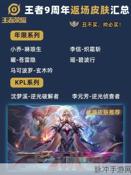 王者荣耀九周年皮肤归属之谜大揭秘
