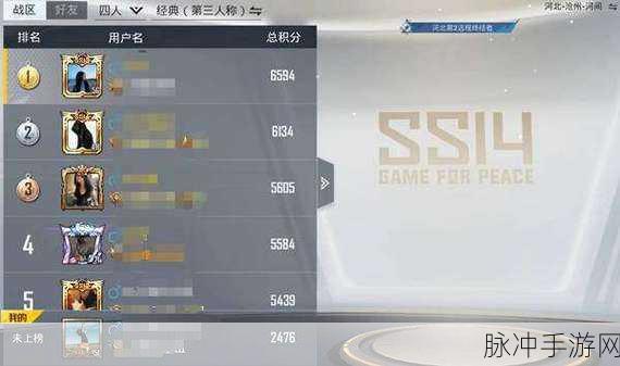 和平精英排行榜查看全指南