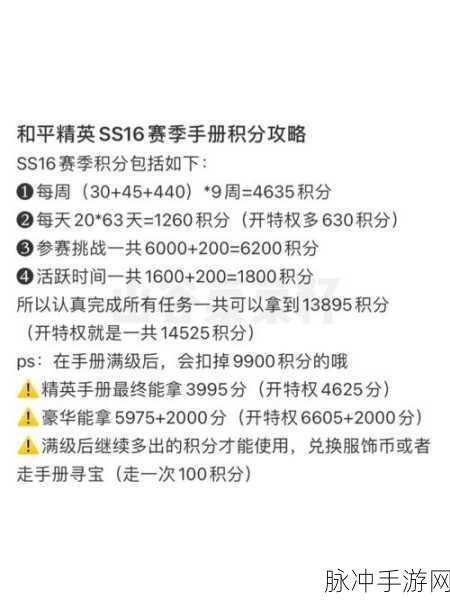 和平精英新赛季全方位攻略秘籍