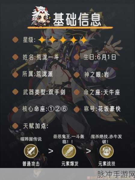 原神荒泷一斗天赋突破与技能效果全解析