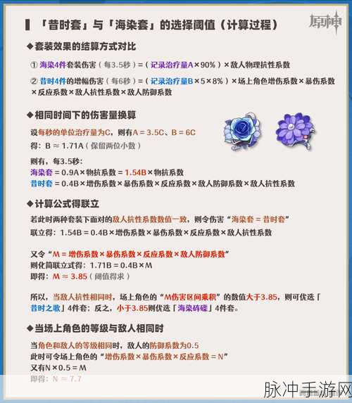 原神闲云圣遗物精准选择指南