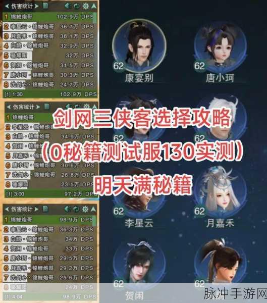 剑网 3 手游新手职业抉择指南