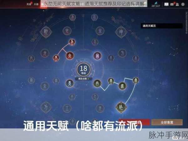 永劫无间迦南天赋印记加点全解析