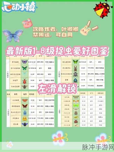 心动小镇奇灵夜季，捕虫秘籍与全图鉴攻略