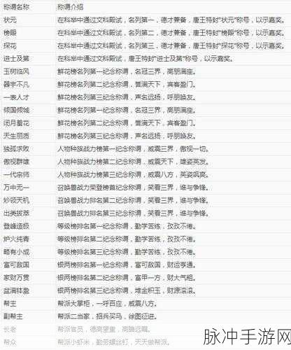 大话西游热血版人族解析，技能属性全方位探秘