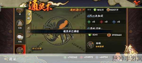 火影忍者手游通灵兽战力巅峰，满级统计揭秘与攻略指南
