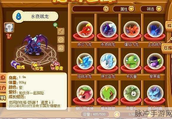 洛克王国手游攻略,揭秘龙系徽章的获取之道与所在之地