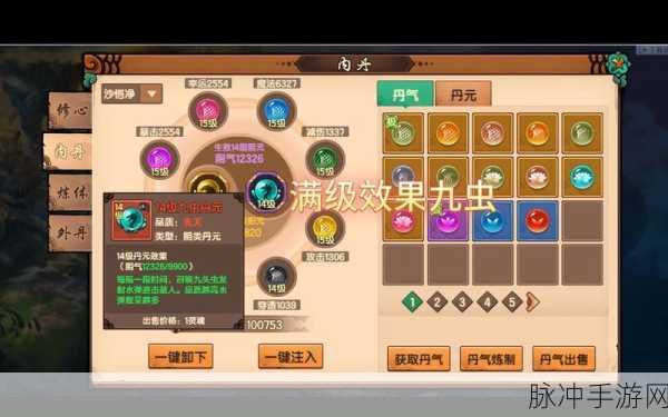造梦无双内丹使用全攻略，解锁角色顶尖强度的秘密