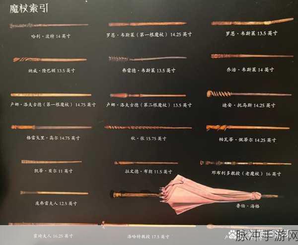 哈利波特手游魔杖大全深度介绍，探索魔法世界的钥匙