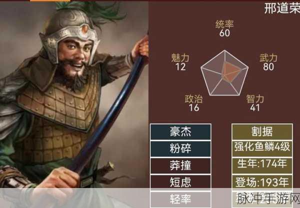 三国志幻想大陆奇境之旅，邢道荣实战攻略详解