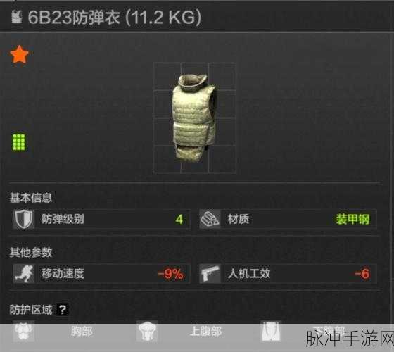 暗区突围H Tac防弹衣全面解析，属性、获取与实战应用
