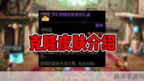 DNF稀有克隆皮肤获取全攻略，解锁独特魅力的详细方法与技巧