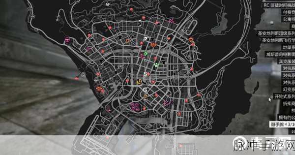 GTA5手游深度探索，无垠都市的秘密——详细地图全解析