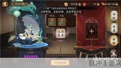 阴阳师手游攻略，全面解析式神转换券的获取与使用