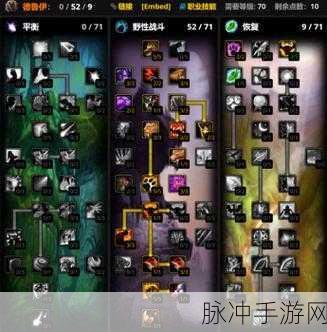 80盗贼敏锐天赋加点：全面解析80级盗贼敏锐天赋加点与玩法策略