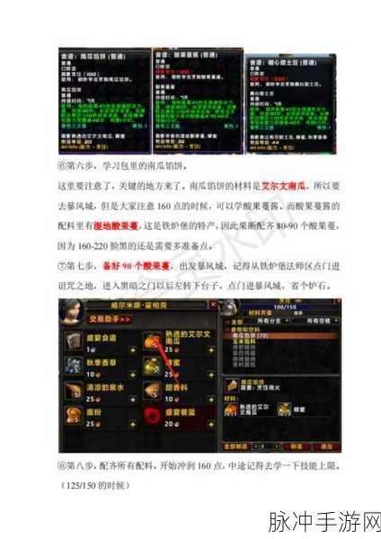 魔兽世界烹饪290-300：全面解析魔兽世界烹饪技巧：290-300级阶段攻略与心得
