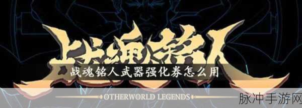 战魂铭人武器强化券深度解析，提升战斗力的关键道具