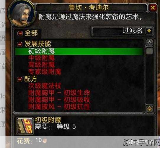 魔兽世界附魔超级巫师之油图纸：魔兽世界：探索超级巫师之油附魔图纸的奥秘与应用