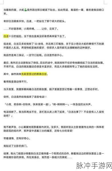 敌伦交换第11部分白洁：白洁与敌伦交换：揭示情感纠葛的新篇章