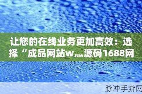 51成品网站w灬源码1688：拓展51成品网站，获取高质量w灬源码1688资源新平台推荐