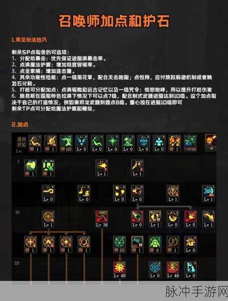 dnf召唤师加点2024：2024年DNF召唤师加点攻略与玩法解析全面升级
