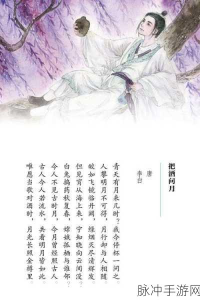 李白的百穿铭文：在月下吟唱，李白的千古豪情铭文新解