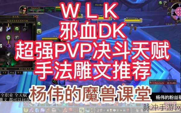 pvp血dk输出手法：提升PvP血DK输出技巧与策略解析