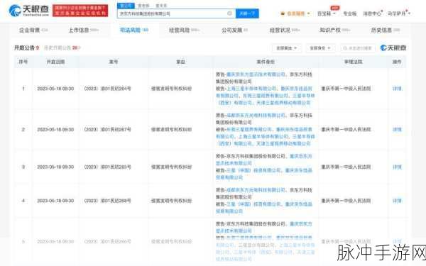京东方三星专利战最新消息：京东方与三星专利战最新进展及未来影响分析