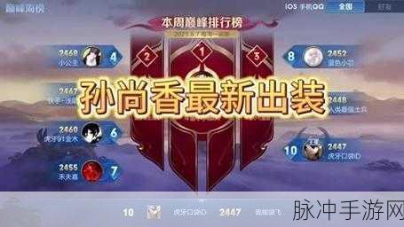 王者2024孙尚香最强铭文：王者荣耀2024：孙尚香最强铭文搭配攻略解析