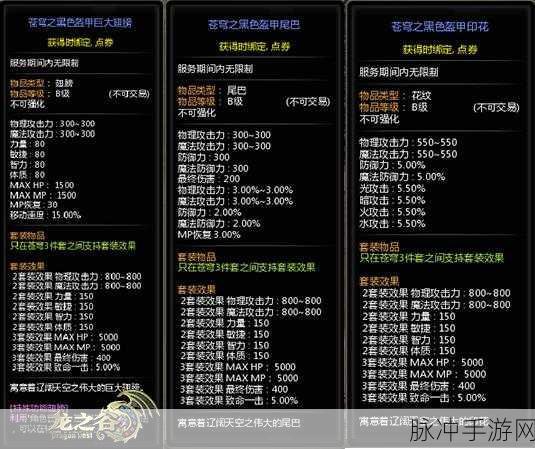龙之谷最好看的三件套：龙之谷最美三件套搭配推荐，助你成为时尚冒险家！
