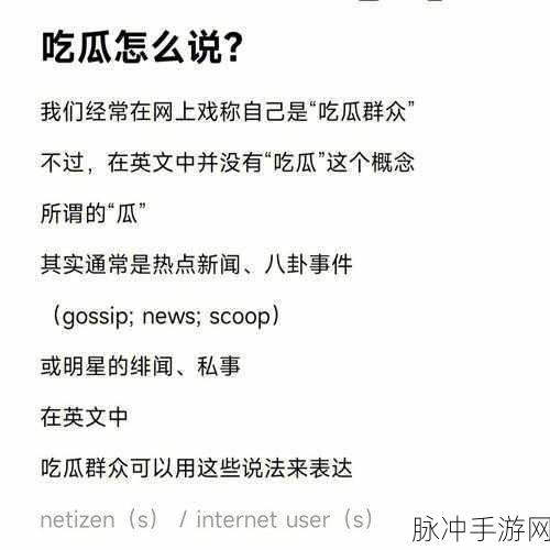 17cgcg1吃瓜：17cgcg1：揭秘吃瓜文化的背后故事与趣味解析